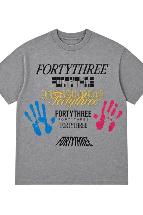 T.T FortyThree Handprint Graphic T-Shirt