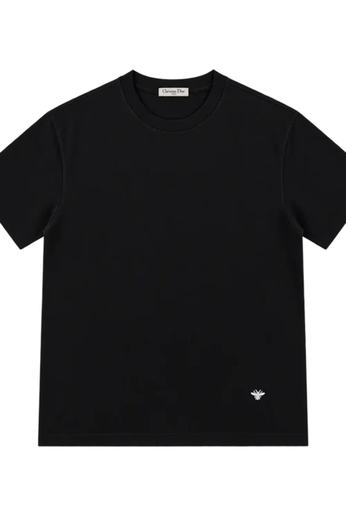 Dior Contrast Panel Logo T-Shirt – Black & White