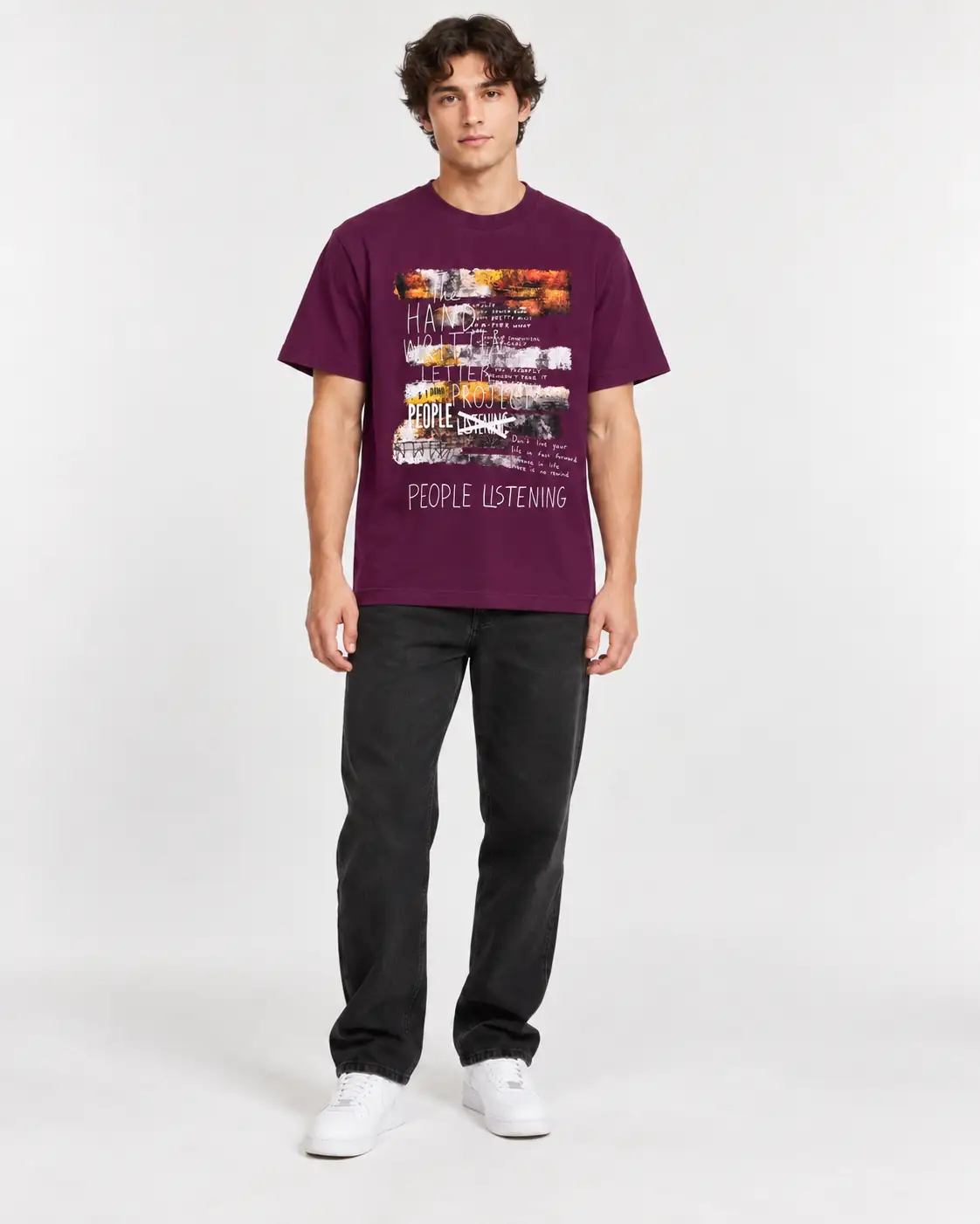 T9E People Listening Graphic T-Shirt - Image 11