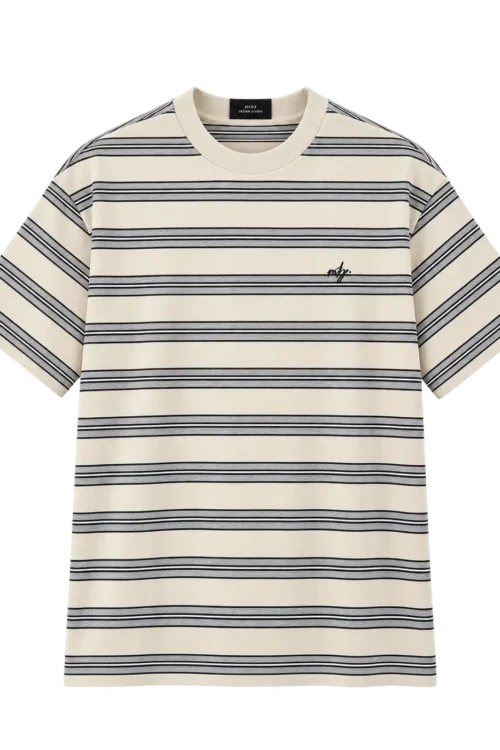 MXQZ Oversized Striped T-Shirt