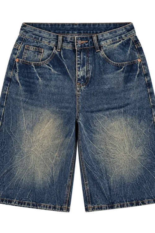 Trademark Blue Vintage Washed Denim Shorts