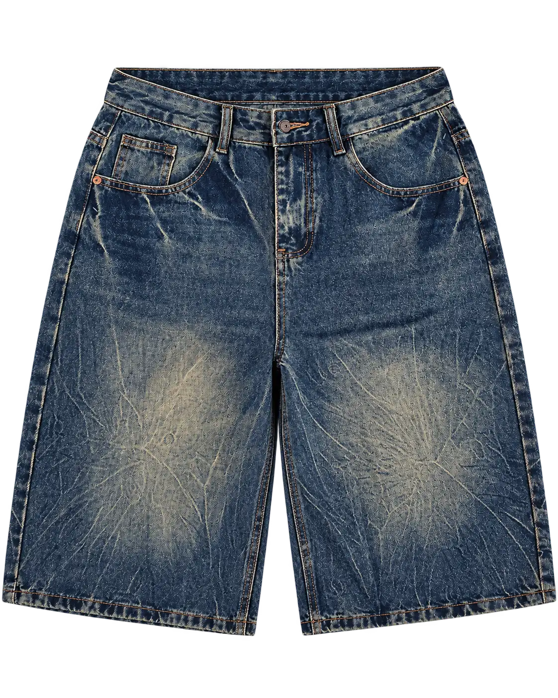 Trademark Blue Vintage Washed Denim Shorts