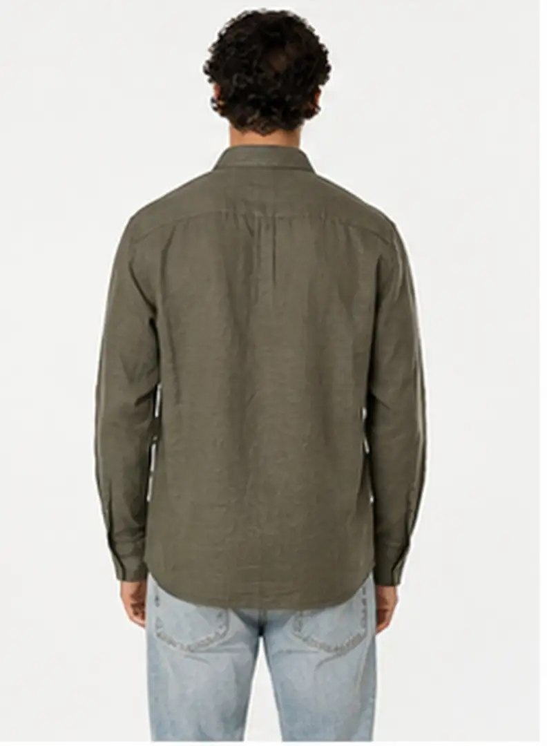 Y.Two Long Sleeve Utility Button-Up Shirt - Image 12