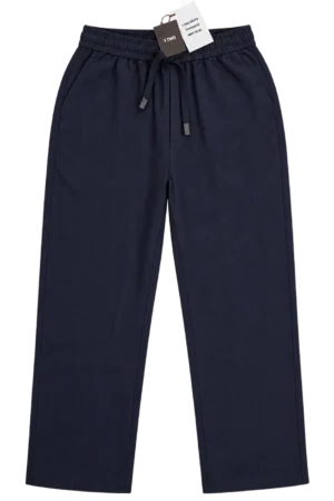 Y.TWO Drawstring Straight-Leg Pants
